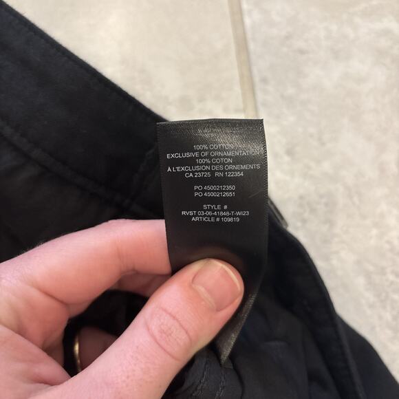 Aritzia TNA Supply Cargo Pants Adjustable Waist Women's Size 10 Black NWT - Picture 4 of 9